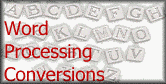 DISC convert most Word Processing formats!